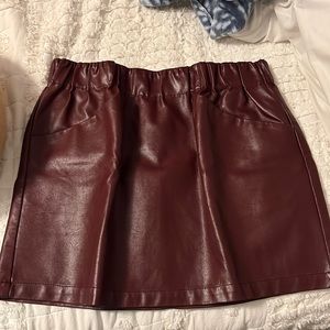 Leather skirt